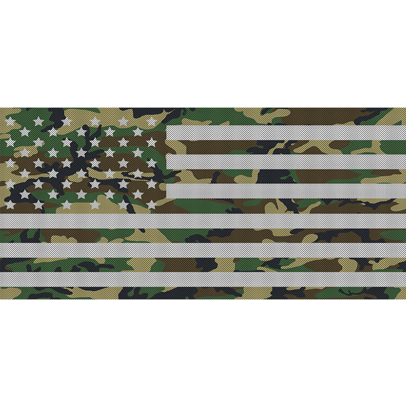 Woodland Camo Stars & Stripes