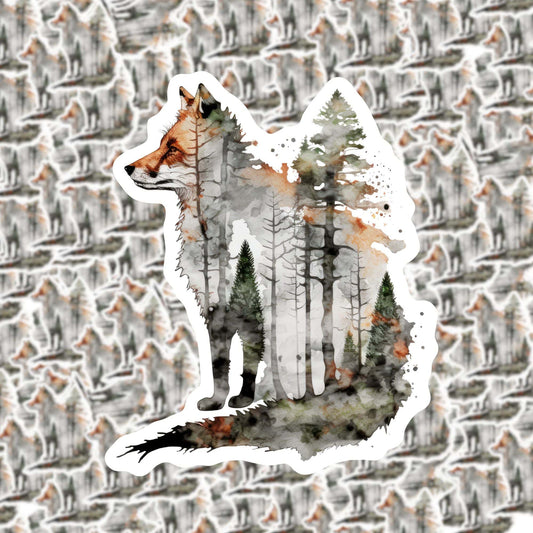 Woodland Fox Sticker