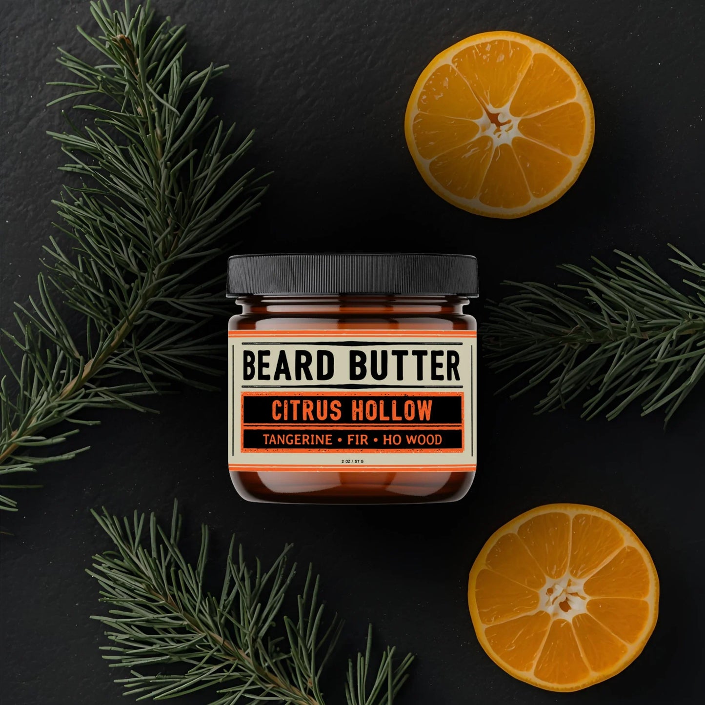 Citrus Hollow Beard Butter - Tangerine, Fir, Ho Wood