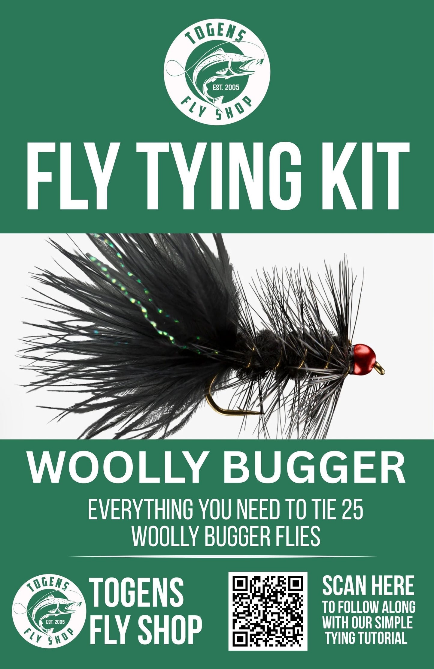 Togens Woolly Bugger Fly Tying Kit