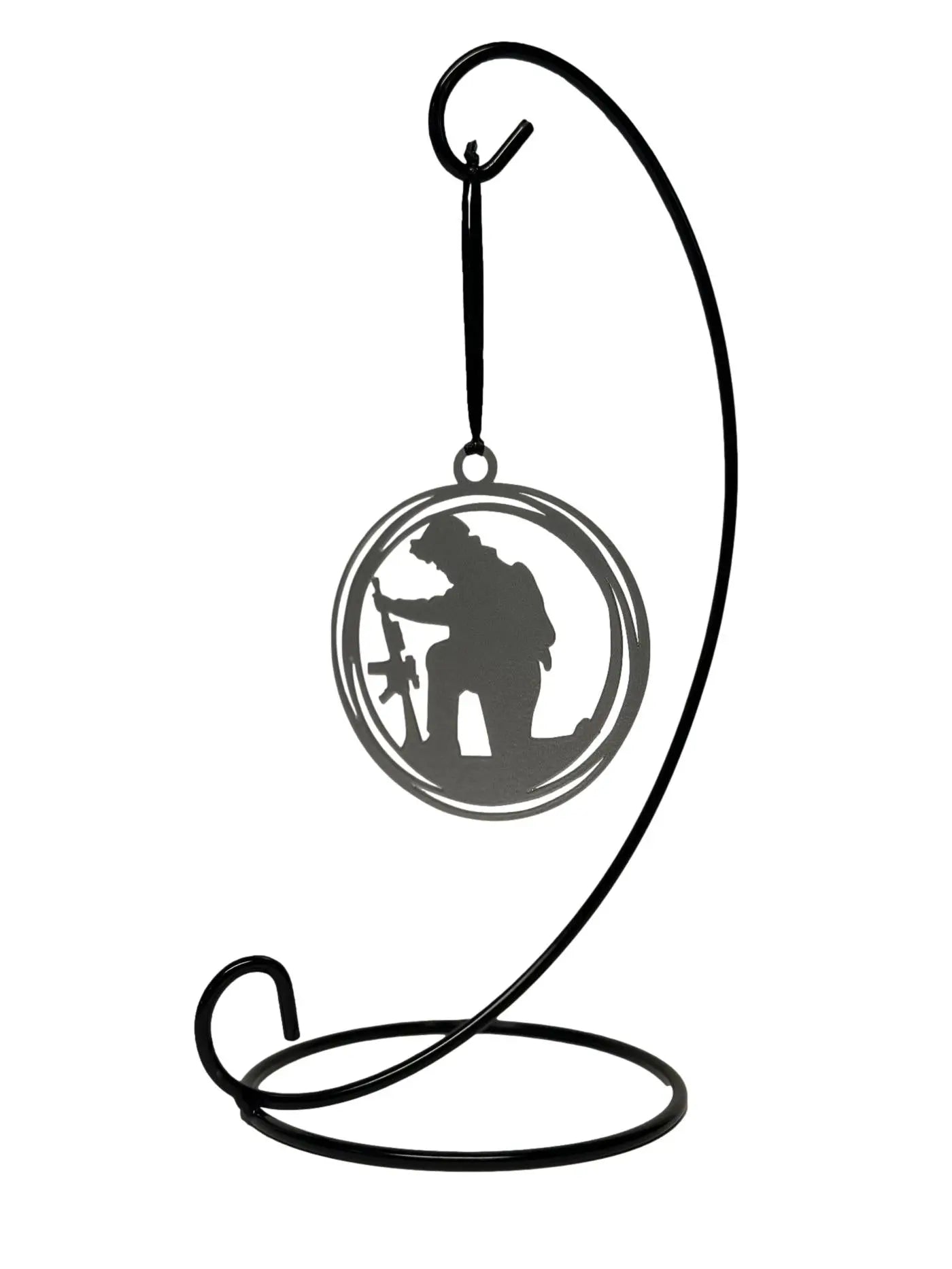 Christmas Tree Ornament with Kneeling Soldier