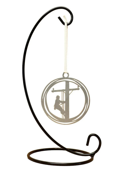 Christmas Tree Ornament with a Lineman