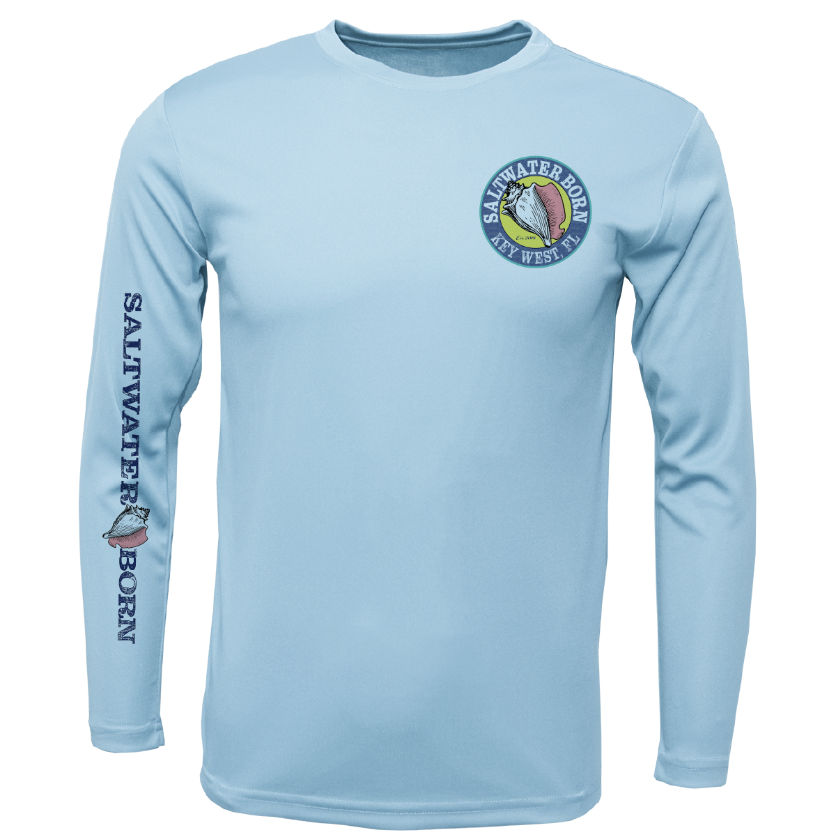 Key West, FL "Catch Clean Conserve" Lionfish Men's Long Sleeve UPF 50+ Dry-Fit Shirt