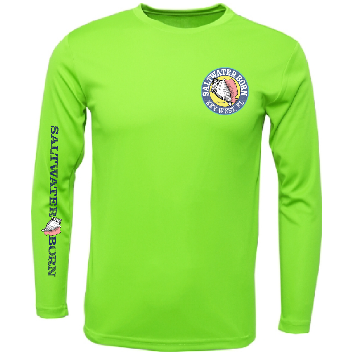 Key West, FL "Catch Clean Conserve" Lionfish Men's Long Sleeve UPF 50+ Dry-Fit Shirt