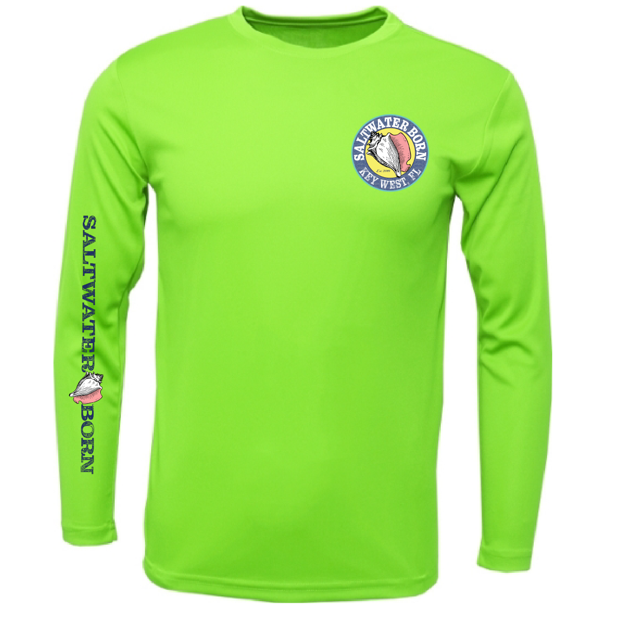 Key West, FL Realistic Lobster Men's Long Sleeve UPF 50+ Dry-Fit Shirt