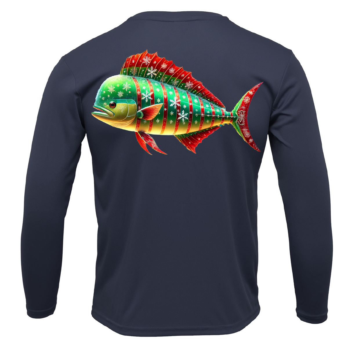 Christmas Mahi Men's Long Sleeve UPF 50+ Dry-Fit Shirt