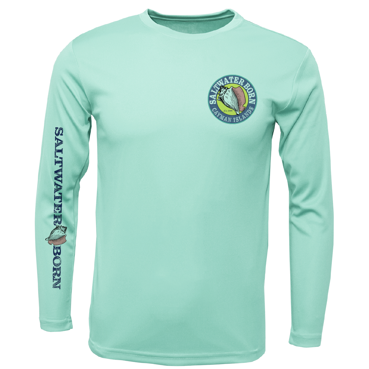 Cayman Islands Kraken Men's Long Sleeve UPF 50+ Dry-Fit Shirt
