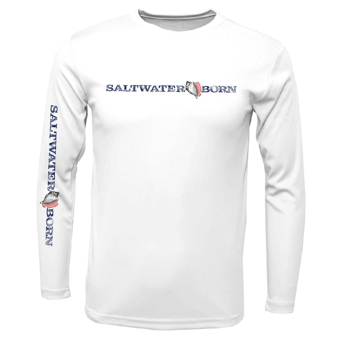 Key West, FL Saltwater Born Boy's Long-Sleeve UPF 50+ Dry-Fit Shirt