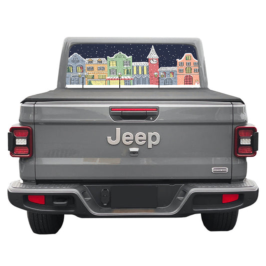 Xmas Village Rear Window Decal