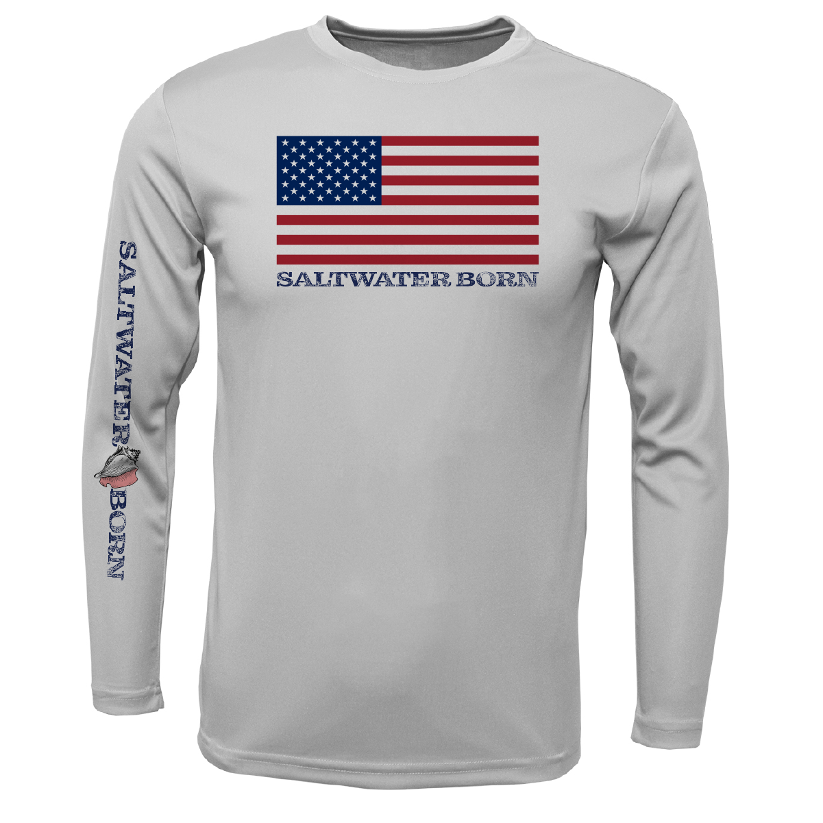 Key West, FL USA Born Boy's Long-Sleeve UPF 50+ Dry-Fit Shirt