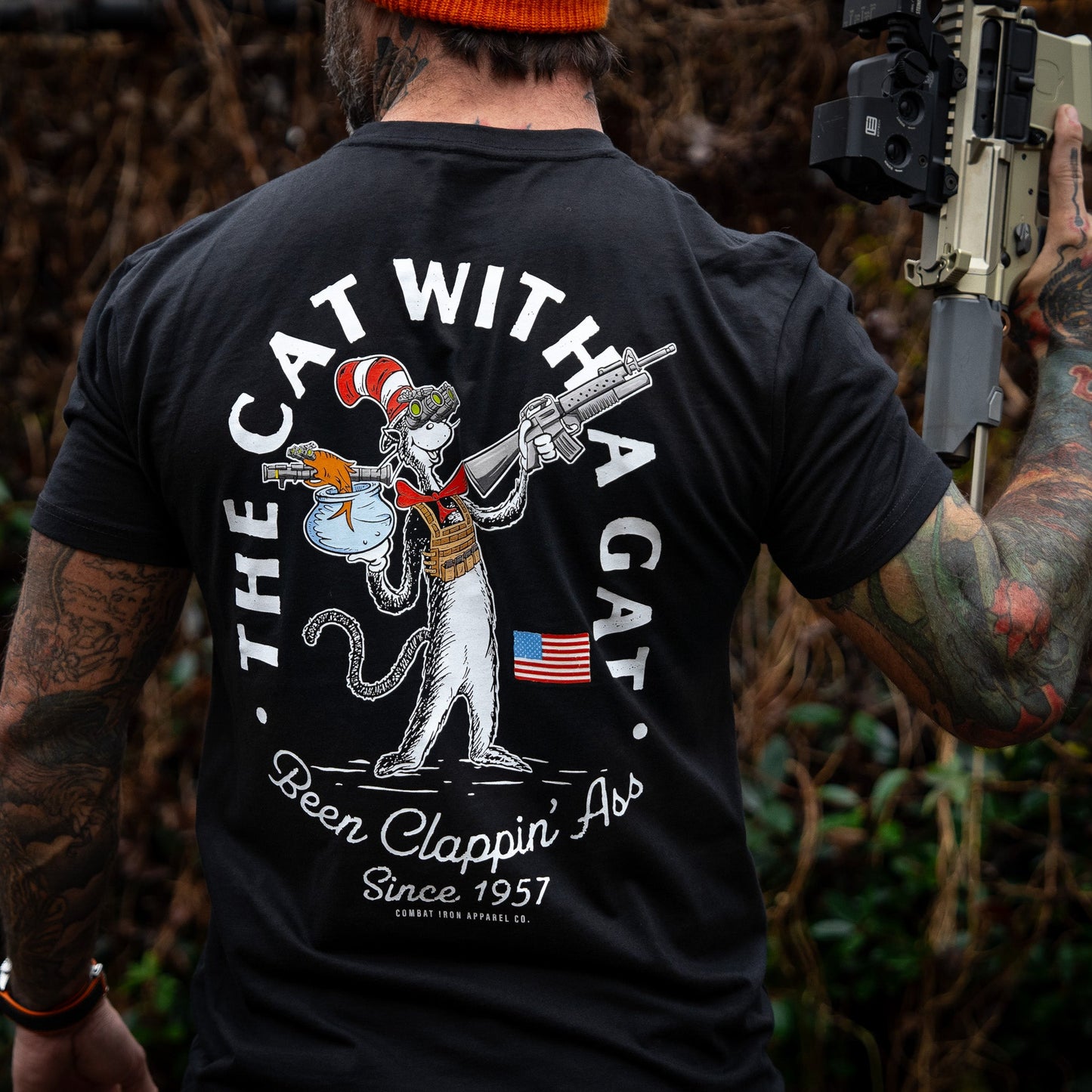 The Cat With A Gat Remix Men's T-Shirt