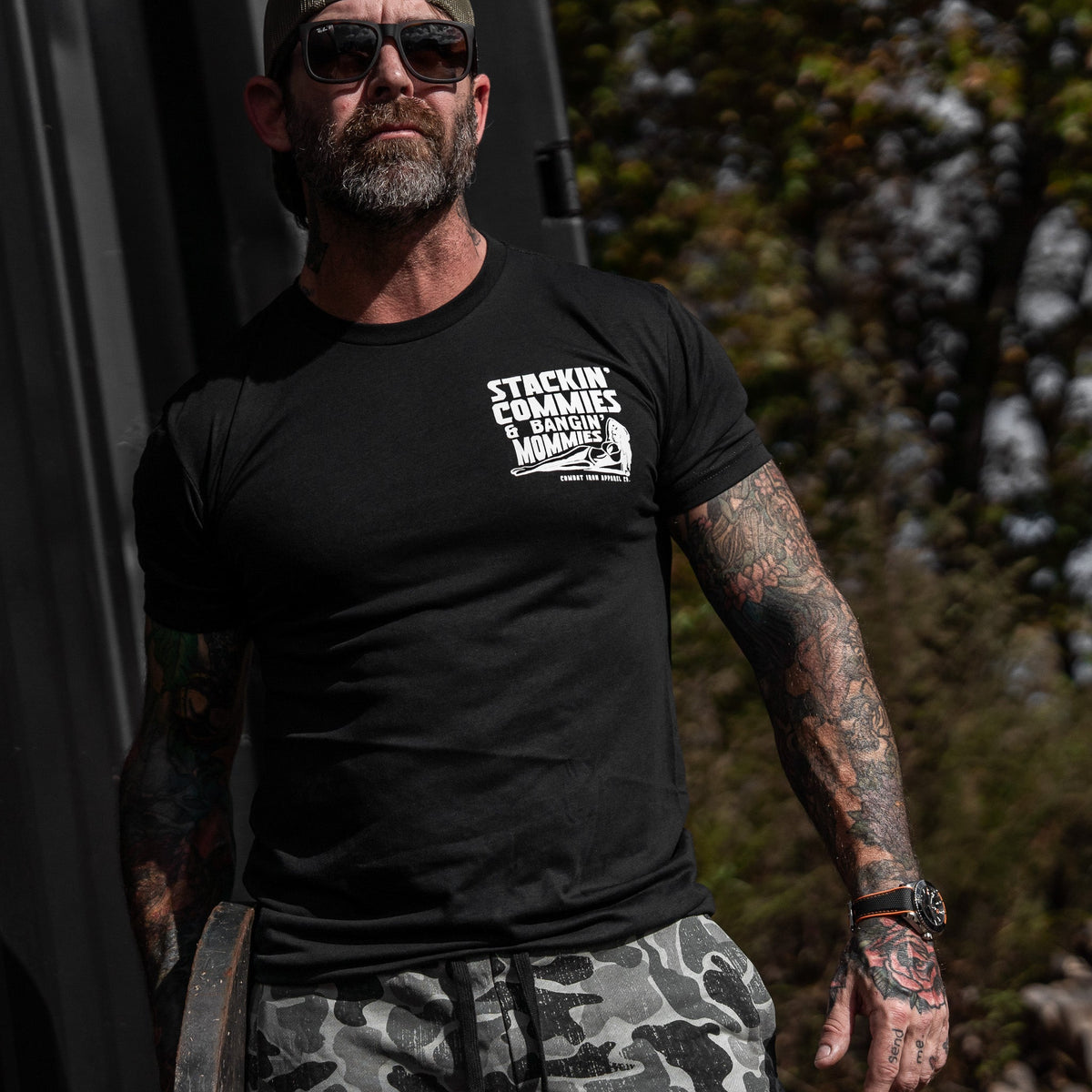 Stackin' Commies & Bangin' Mommies Men's T-Shirt