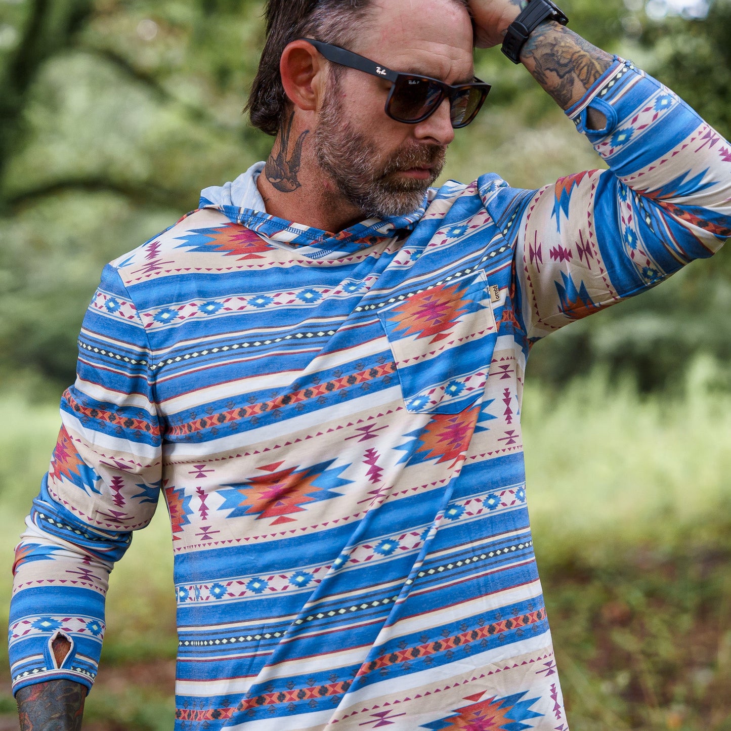 Men's Outdoors Long Sleeve Performance Hoodie