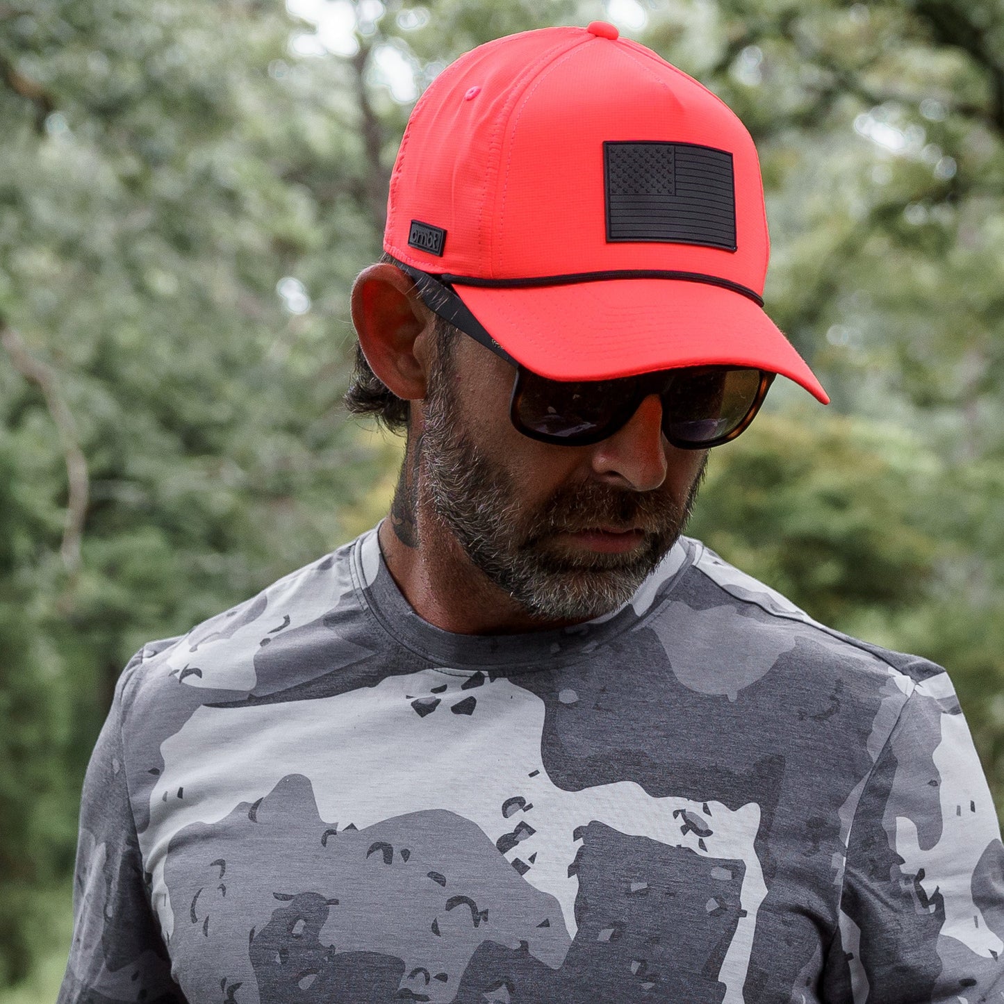 American Flag Patch Weekender Performance Snapback Hat