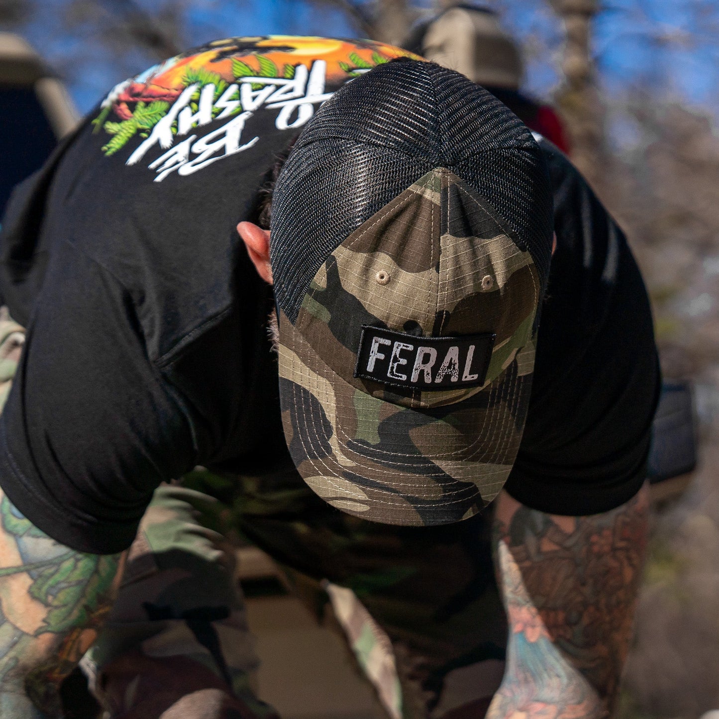 Feral Patch RipStop Tactical Mesh Snapback Hat
