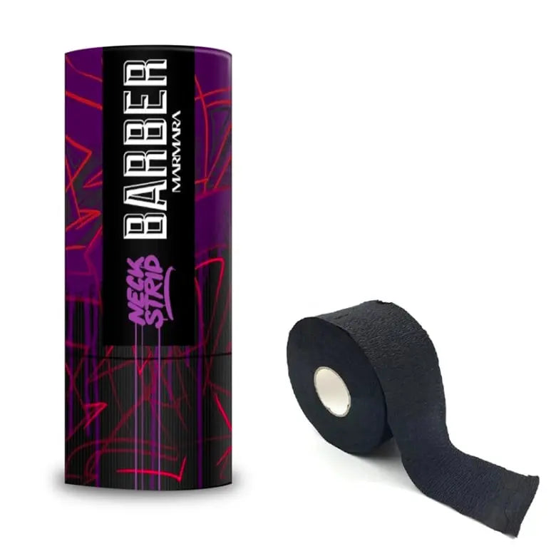 Marmara Barber Disposable Neck Strips – 500 Count (Black)