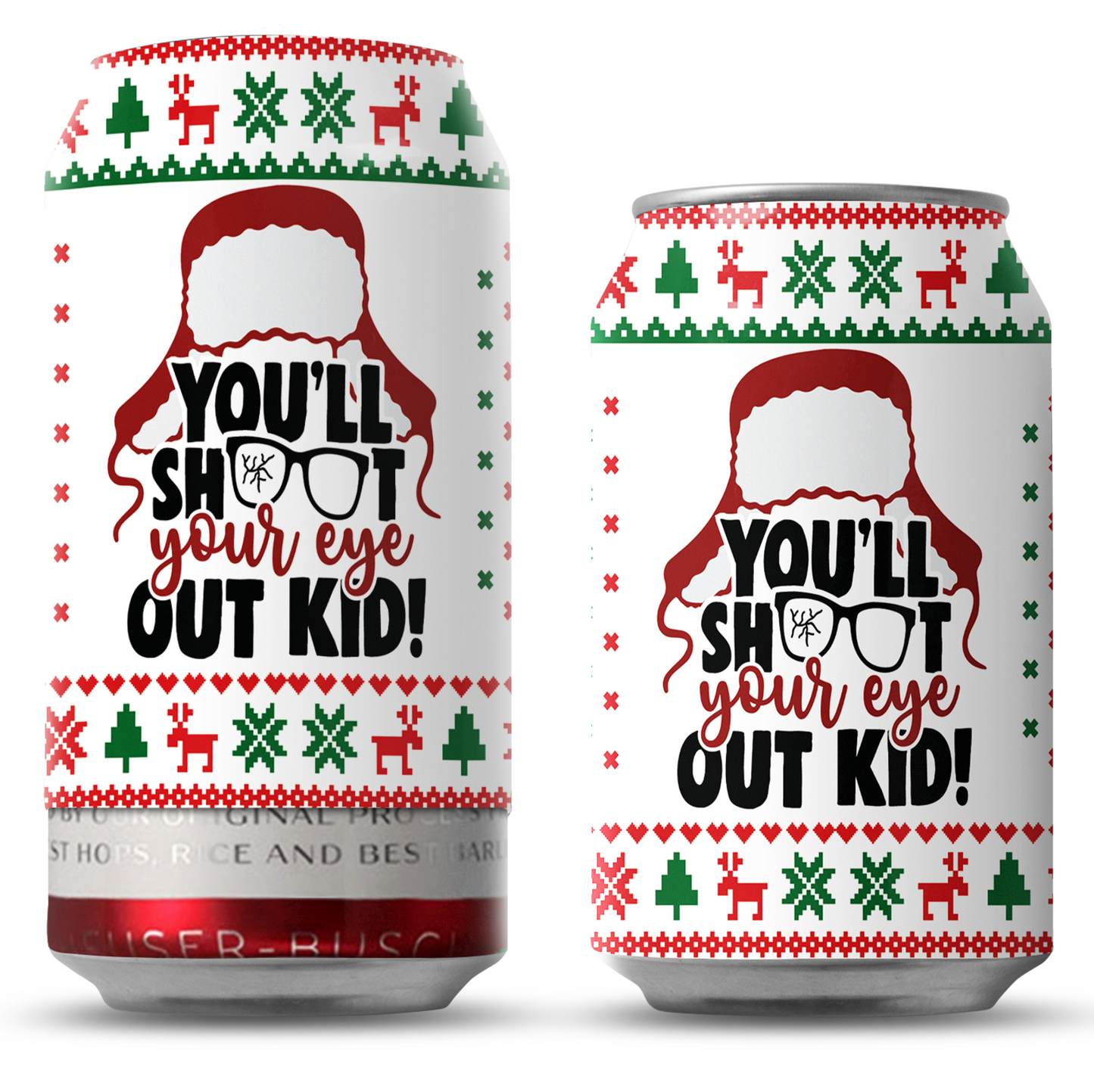 Christmas Beersy Can Covers (GLOW IN THE DARK)