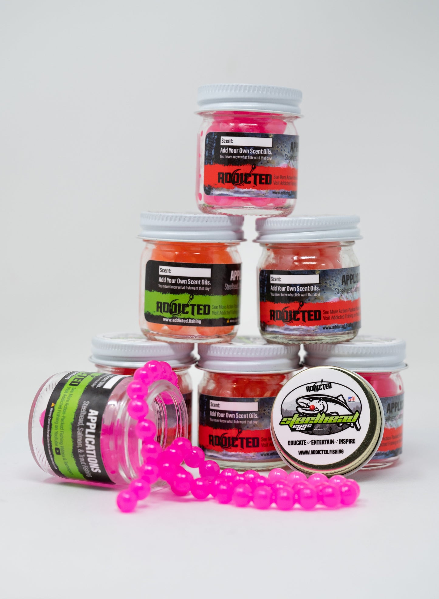Red Haze Trout & Steelhead Rubber Eggs