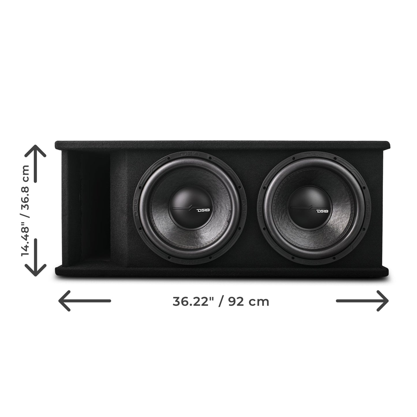 Dual 12" Loaded Subwoofer Ported Enclosure With ZR12.4D 1500 Watts Rms