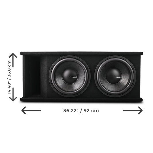 Dual 12" Loaded Subwoofer Ported Enclosure With ZR12.4D 1500 Watts Rms