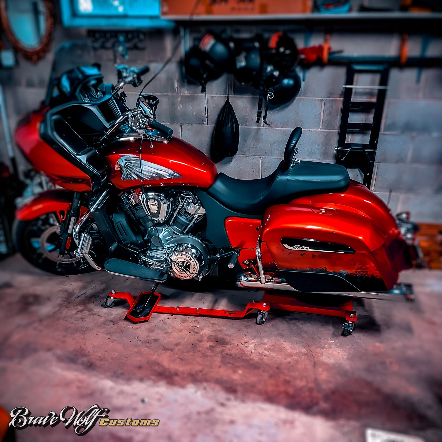 TAB Performance Zombie Saddlebag Decals for Challenger/Pursuit (Red)