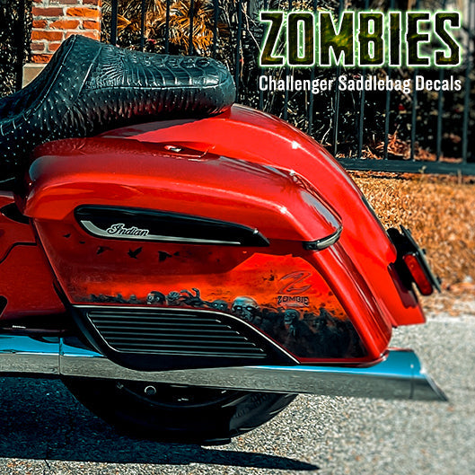 TAB Performance Zombie Saddlebag Decals for Challenger/Pursuit (Red)