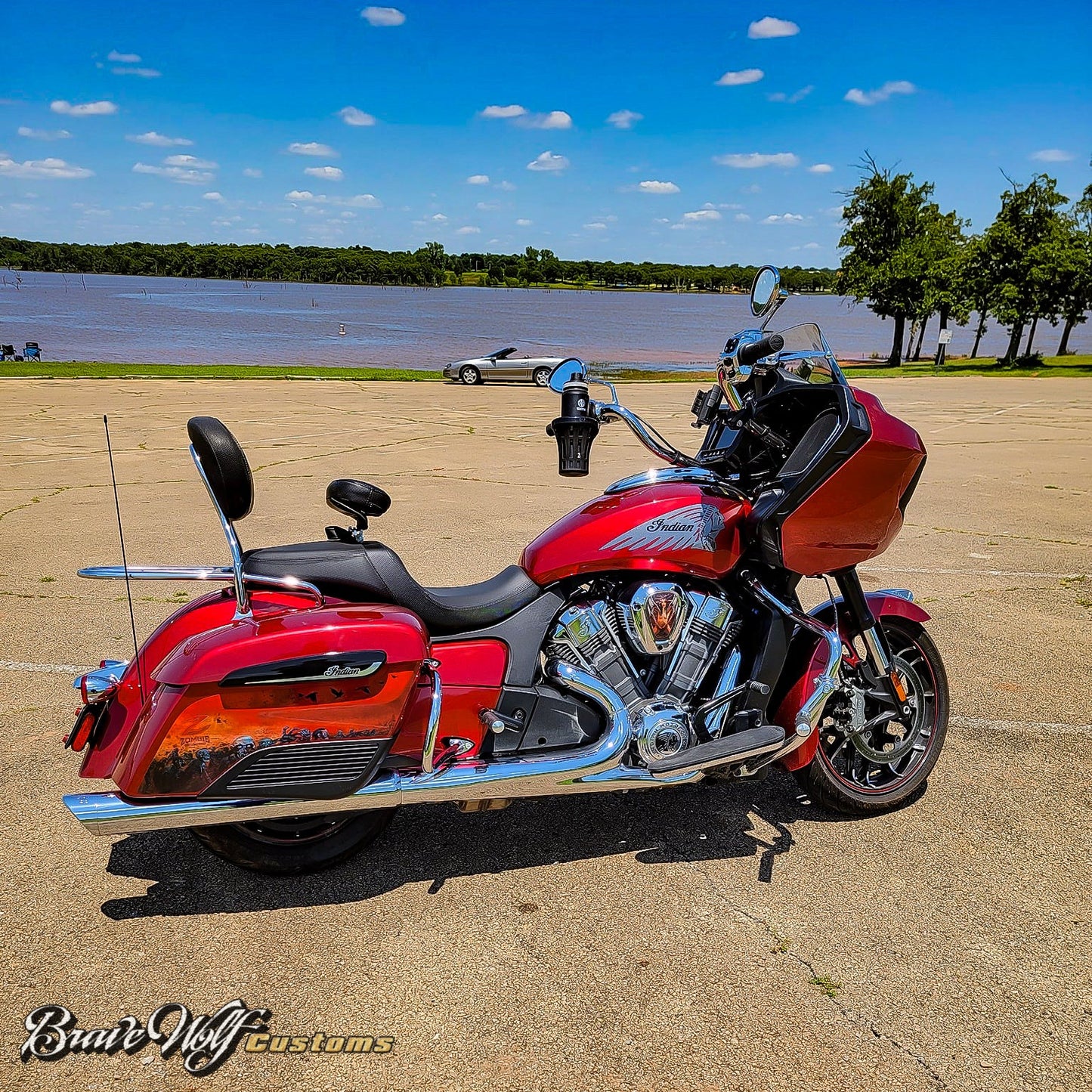 TAB Performance Zombie Saddlebag Decals for Challenger/Pursuit (Red)