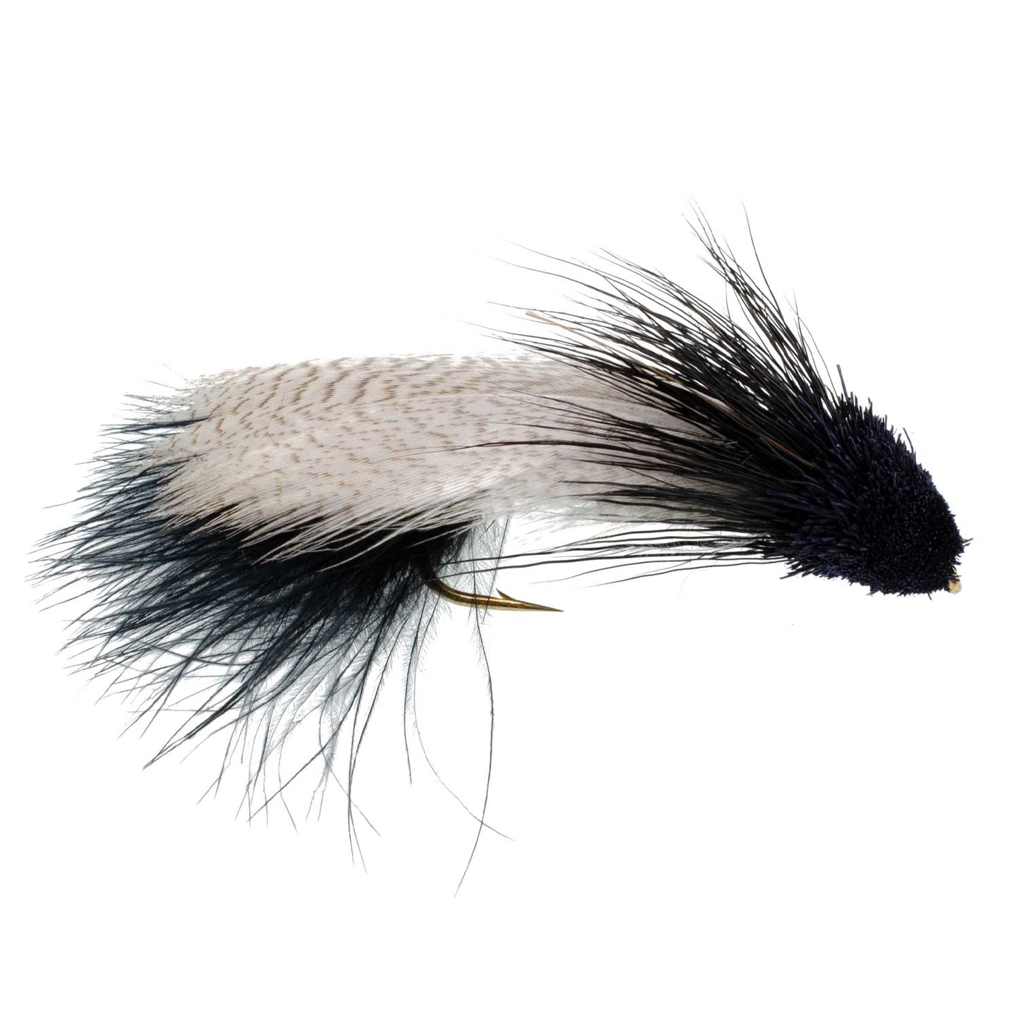 Galloup's Zoo Cougar Black Streamer Fly - 12 Flies Size 4