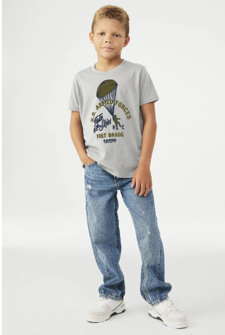 Take to the Skies Kids Silver T Shirt