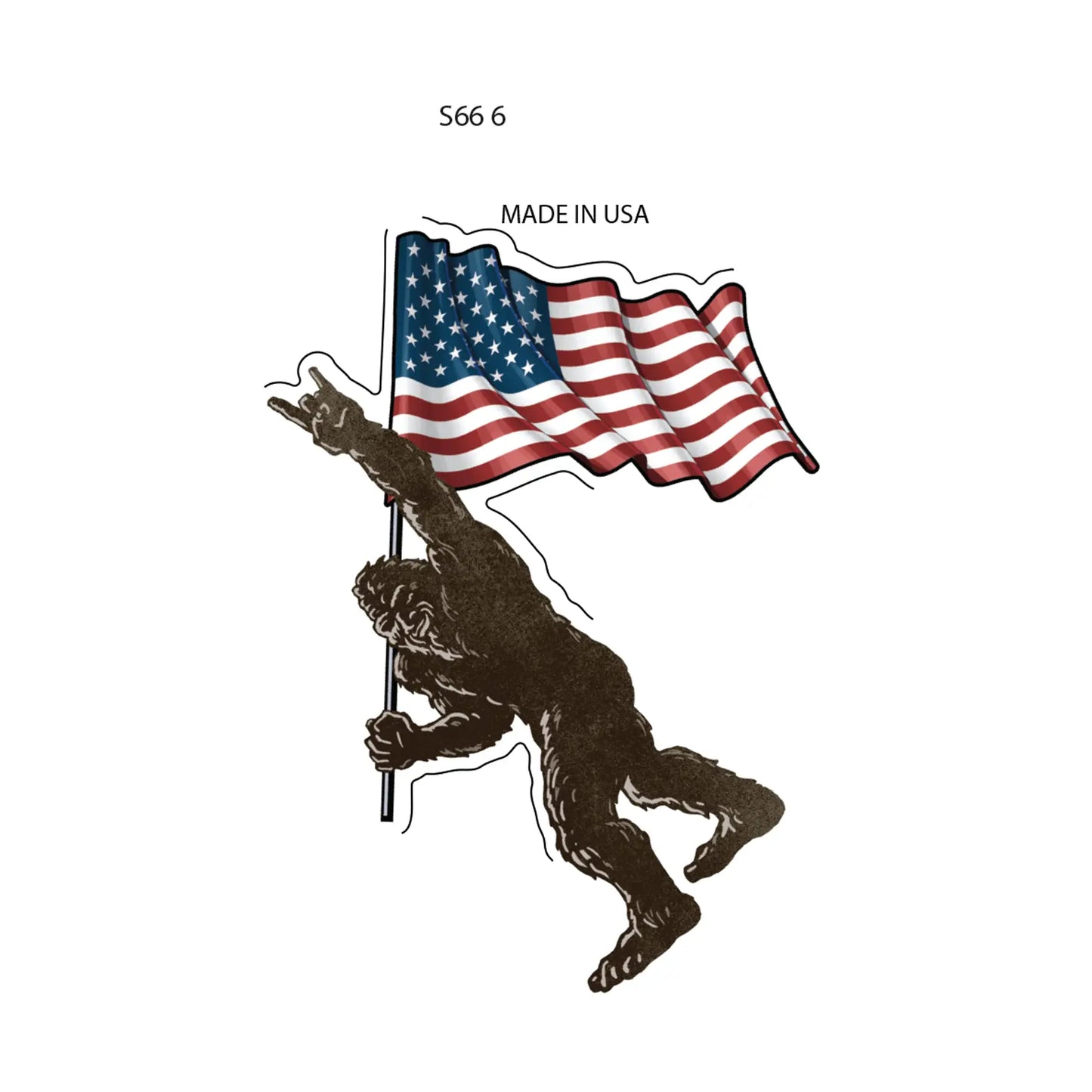 Sticker - Big Foot Flag