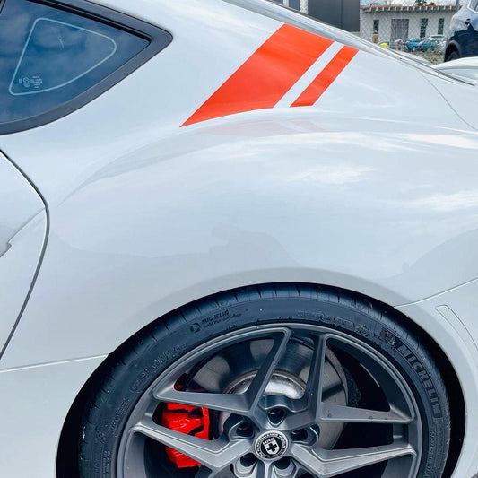 A91 Style Supra Rear Decklid Stripes - 2020+ Supra