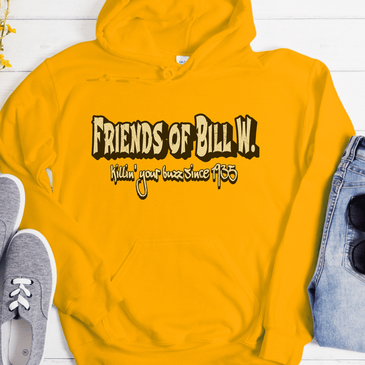 AA Recovery Unisex Hoodie | Inspiring Sobriety | Friends of Bill W. - Killin' Your Buzz Since 1935