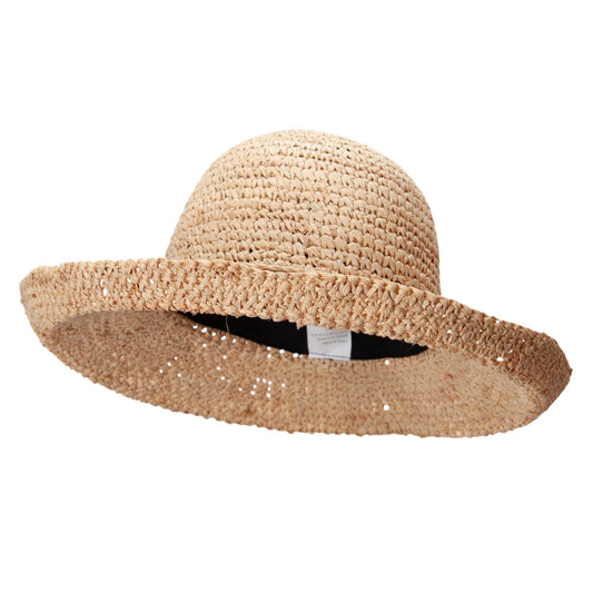 Raffia Roll Up Brim Hat