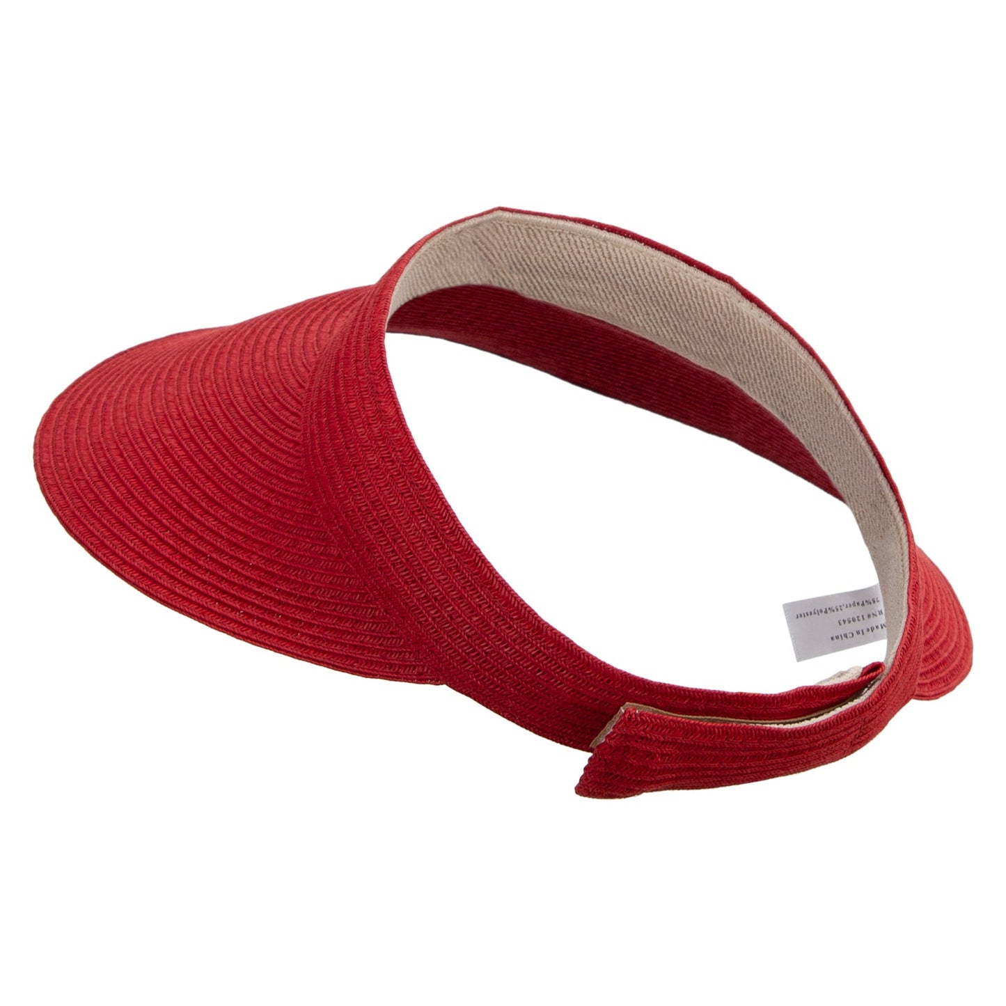 Women's 4.5 Wide Brim Velcro Strap Visor