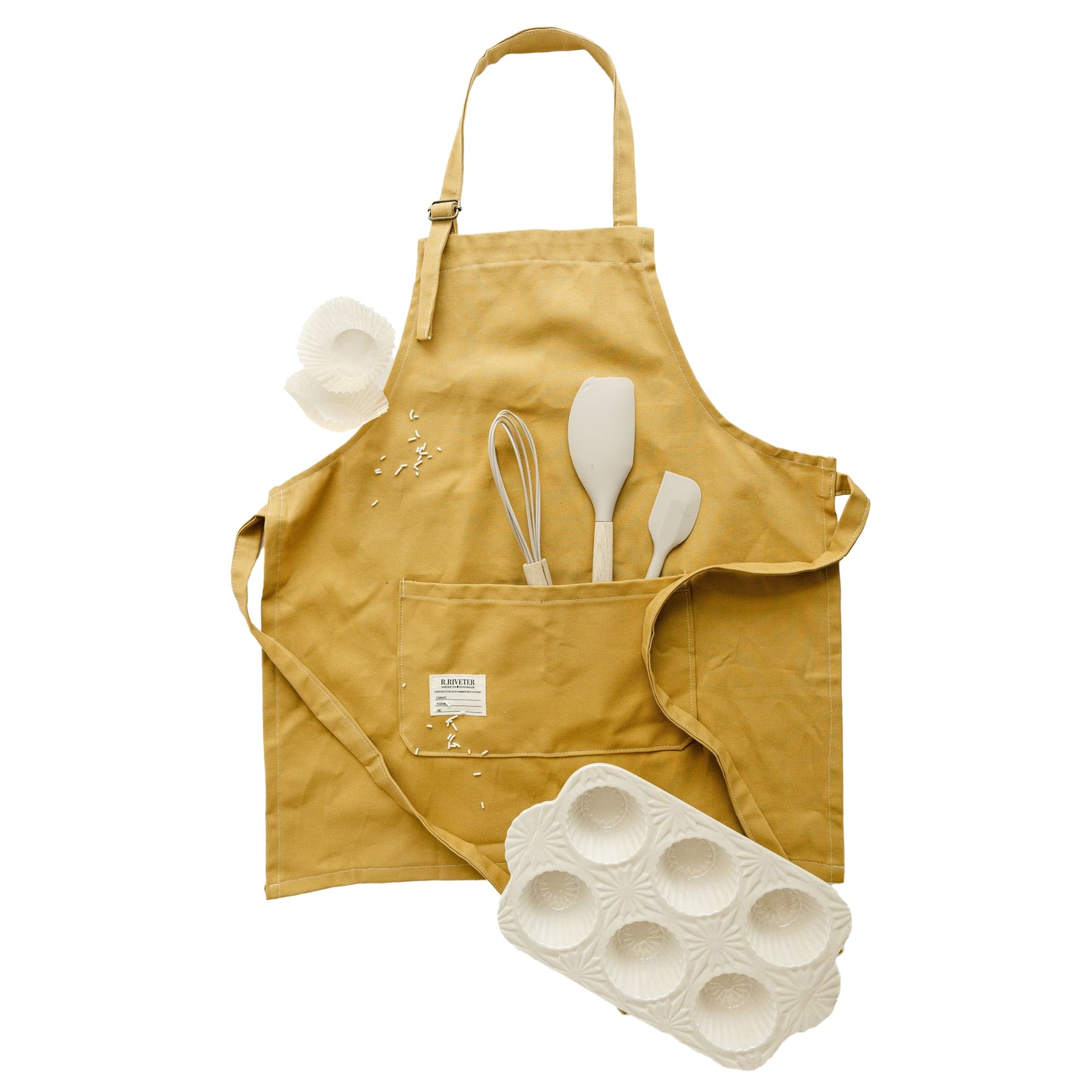 Riveter Made Apron | Gold Honey