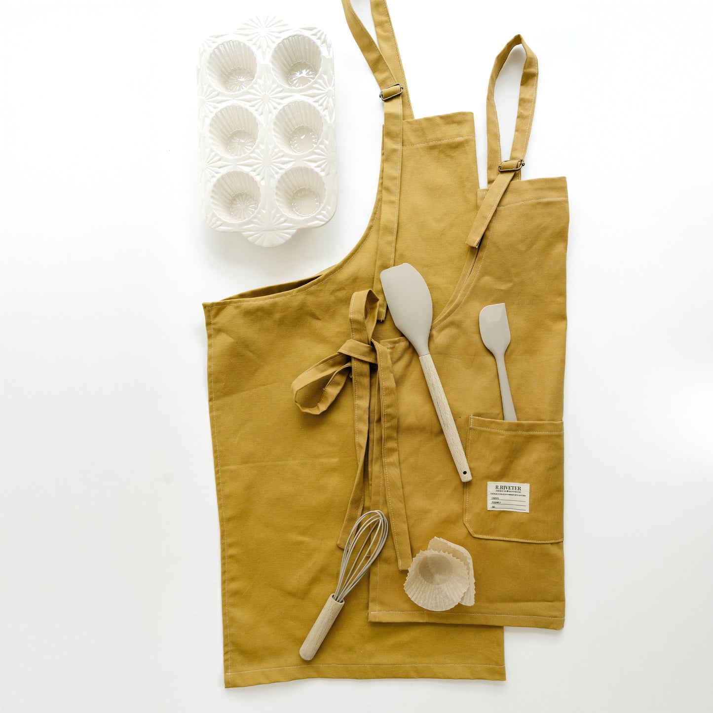 Riveter Made Apron | Gold Honey