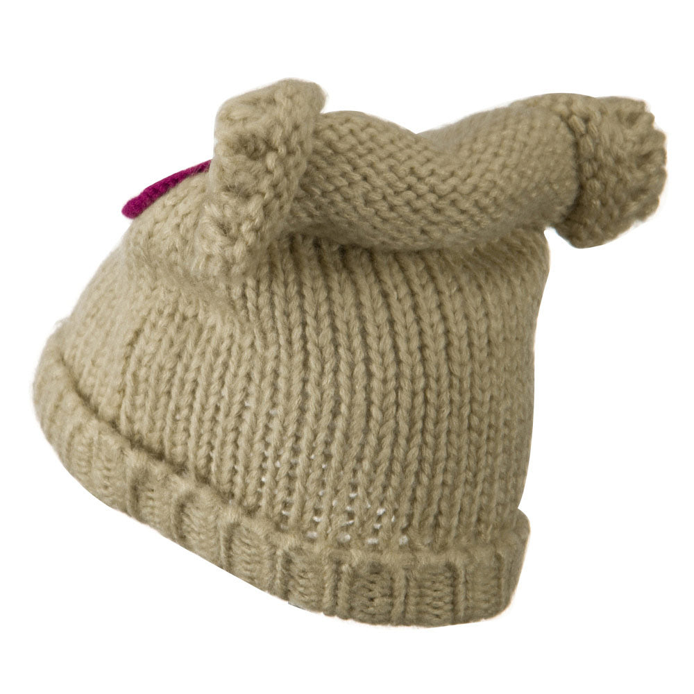 Unisex Acrylic Blend Animal Cuff Beanie