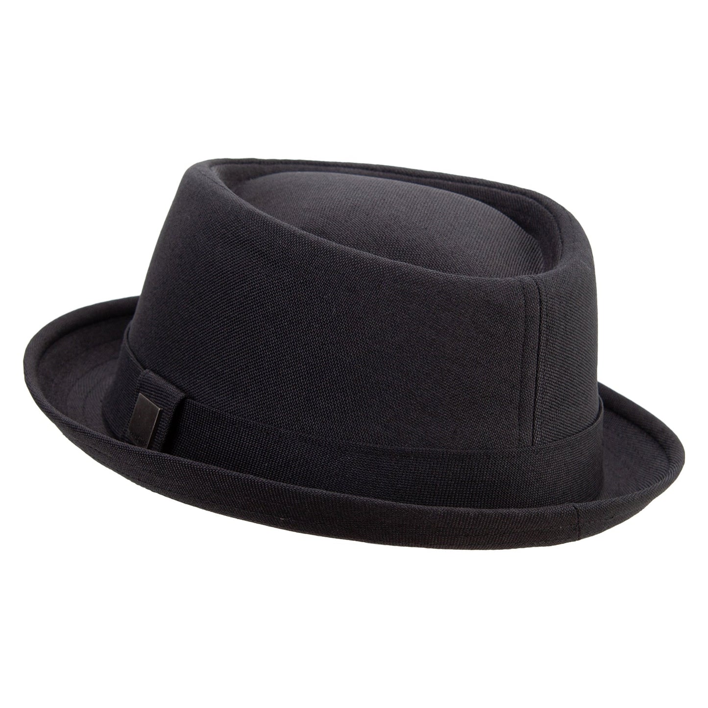 Polyester Linen Mixed Porkpie Upbrim Fedora