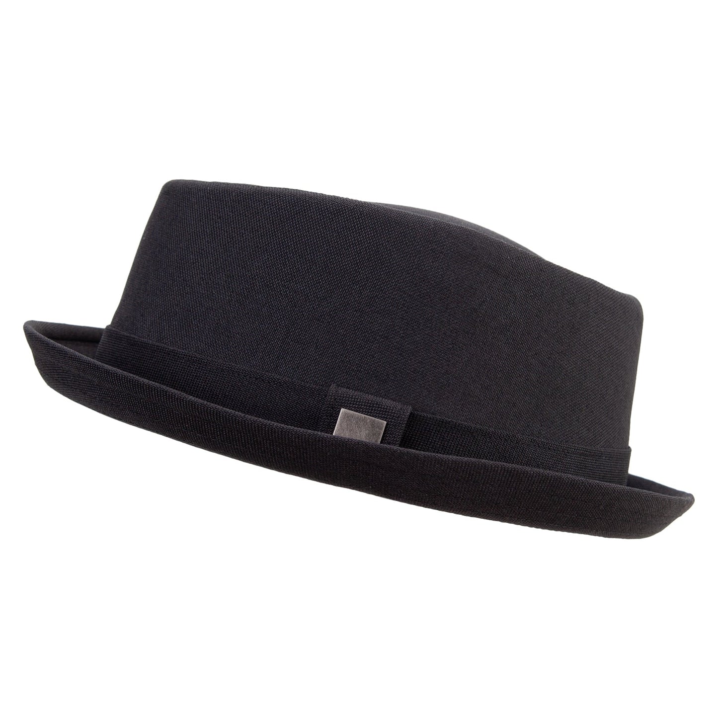 Polyester Linen Mixed Porkpie Upbrim Fedora