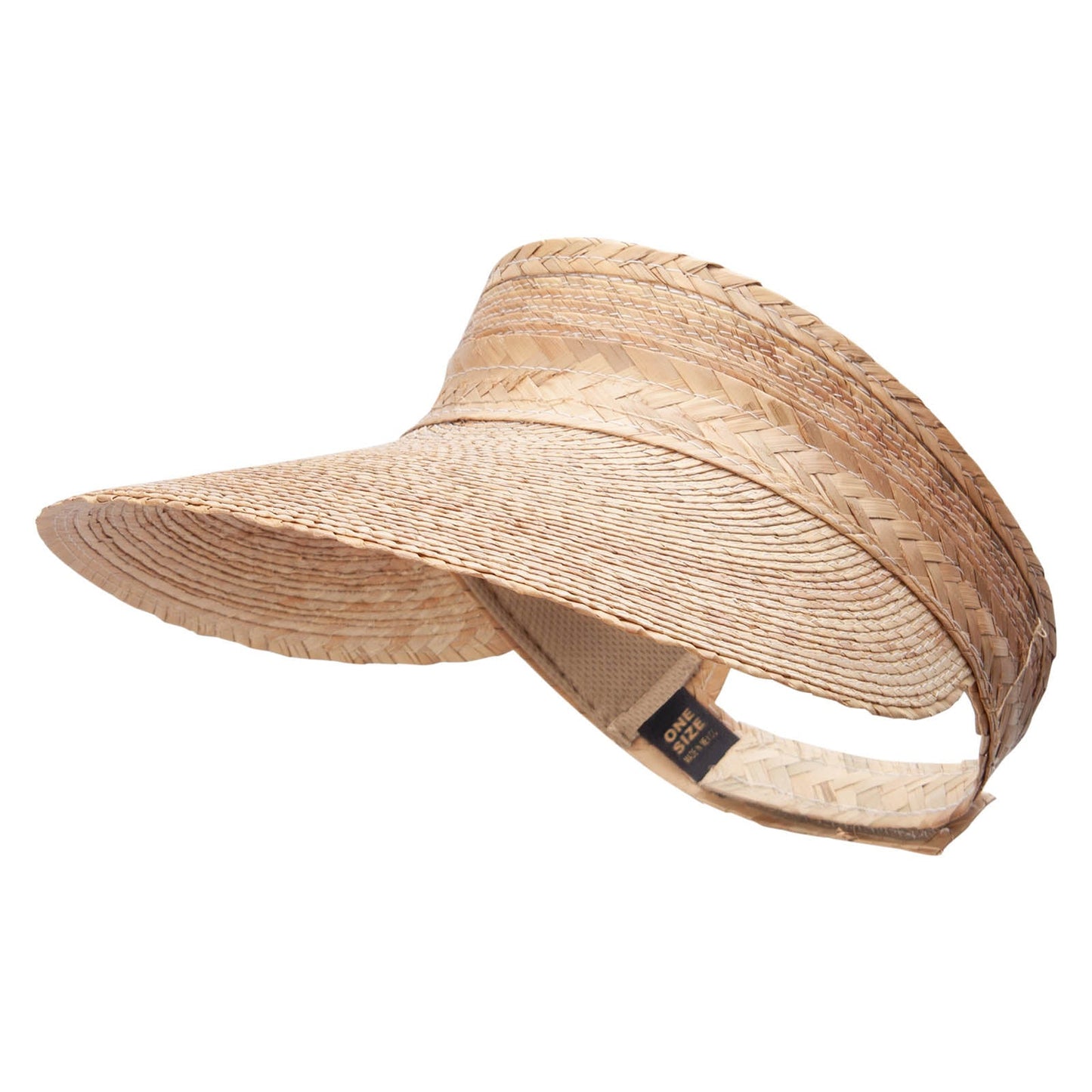 Womens Dark Palm Braid Visor