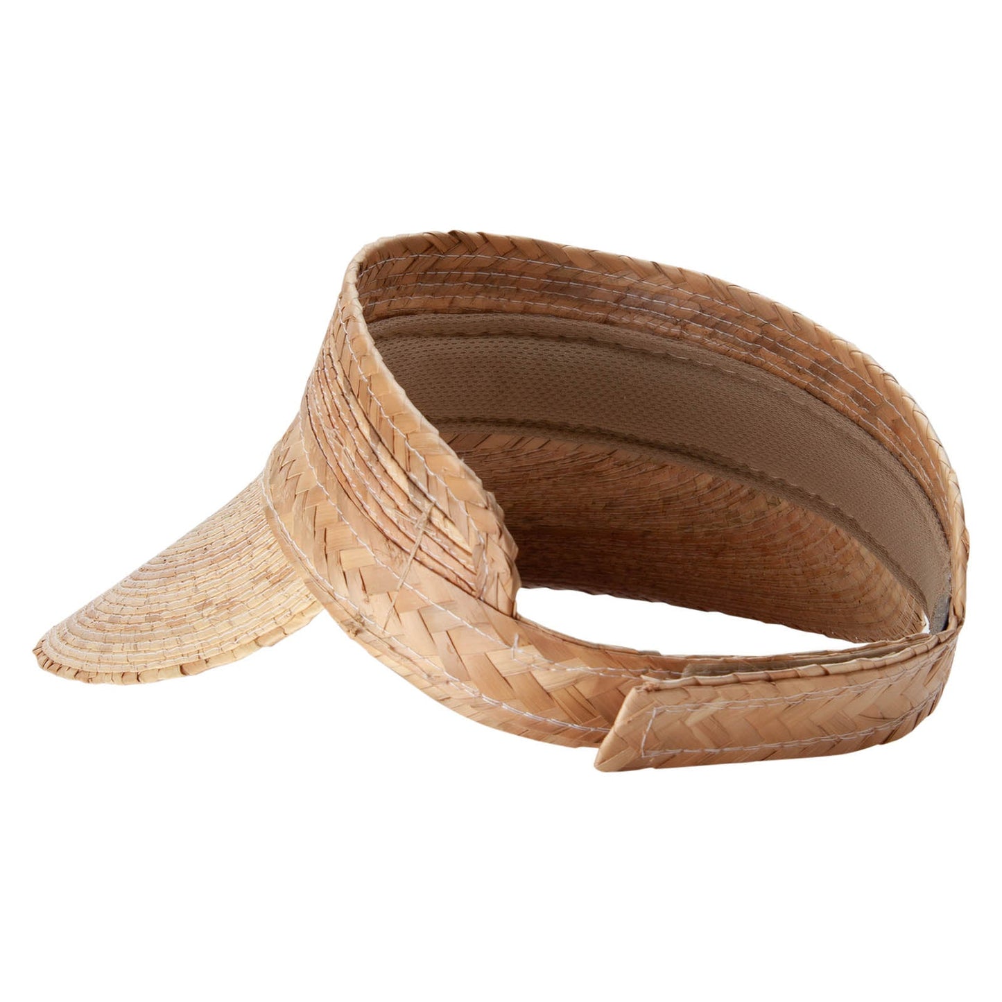 Womens Dark Palm Braid Visor