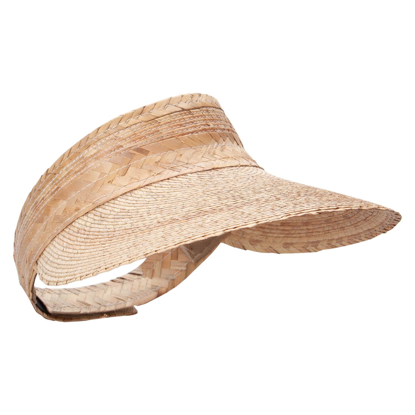 Womens Dark Palm Braid Visor