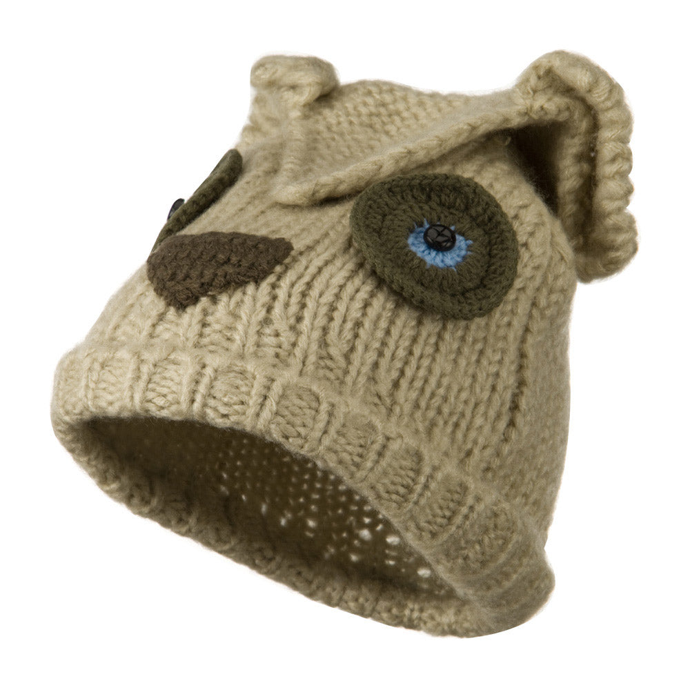 Unisex Acrylic Blend Animal Cuff Beanie