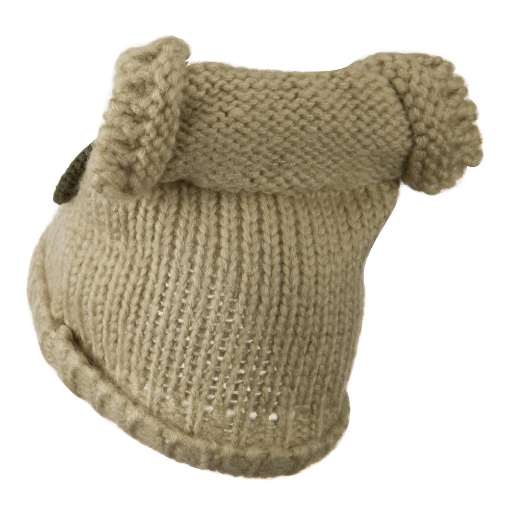 Unisex Acrylic Blend Animal Cuff Beanie