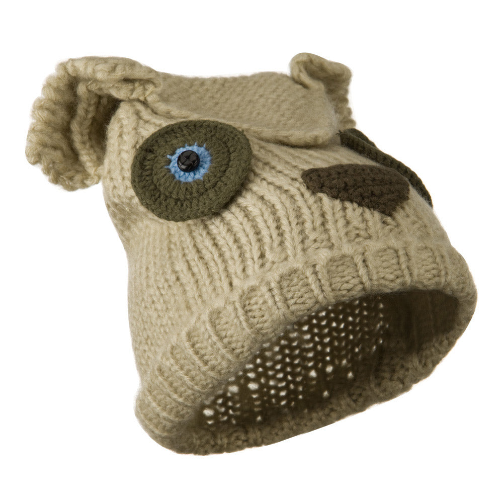 Unisex Acrylic Blend Animal Cuff Beanie
