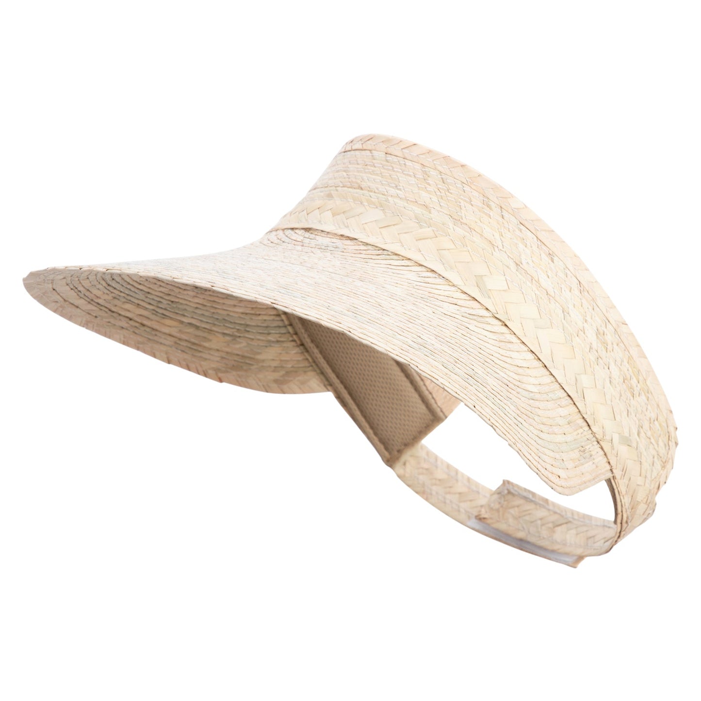 Womens Dark Palm Braid Visor