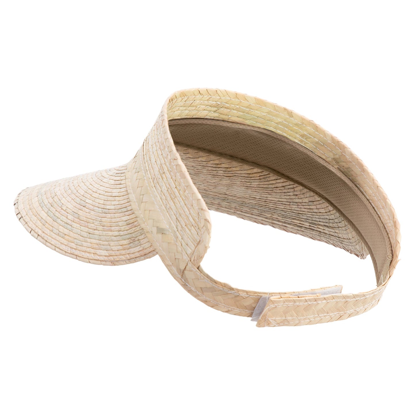 Womens Dark Palm Braid Visor