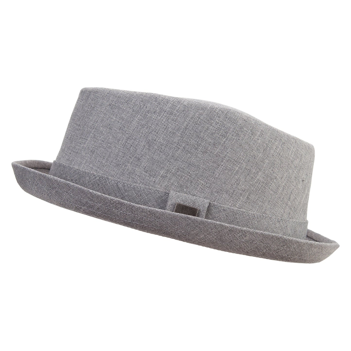 Polyester Linen Mixed Porkpie Upbrim Fedora