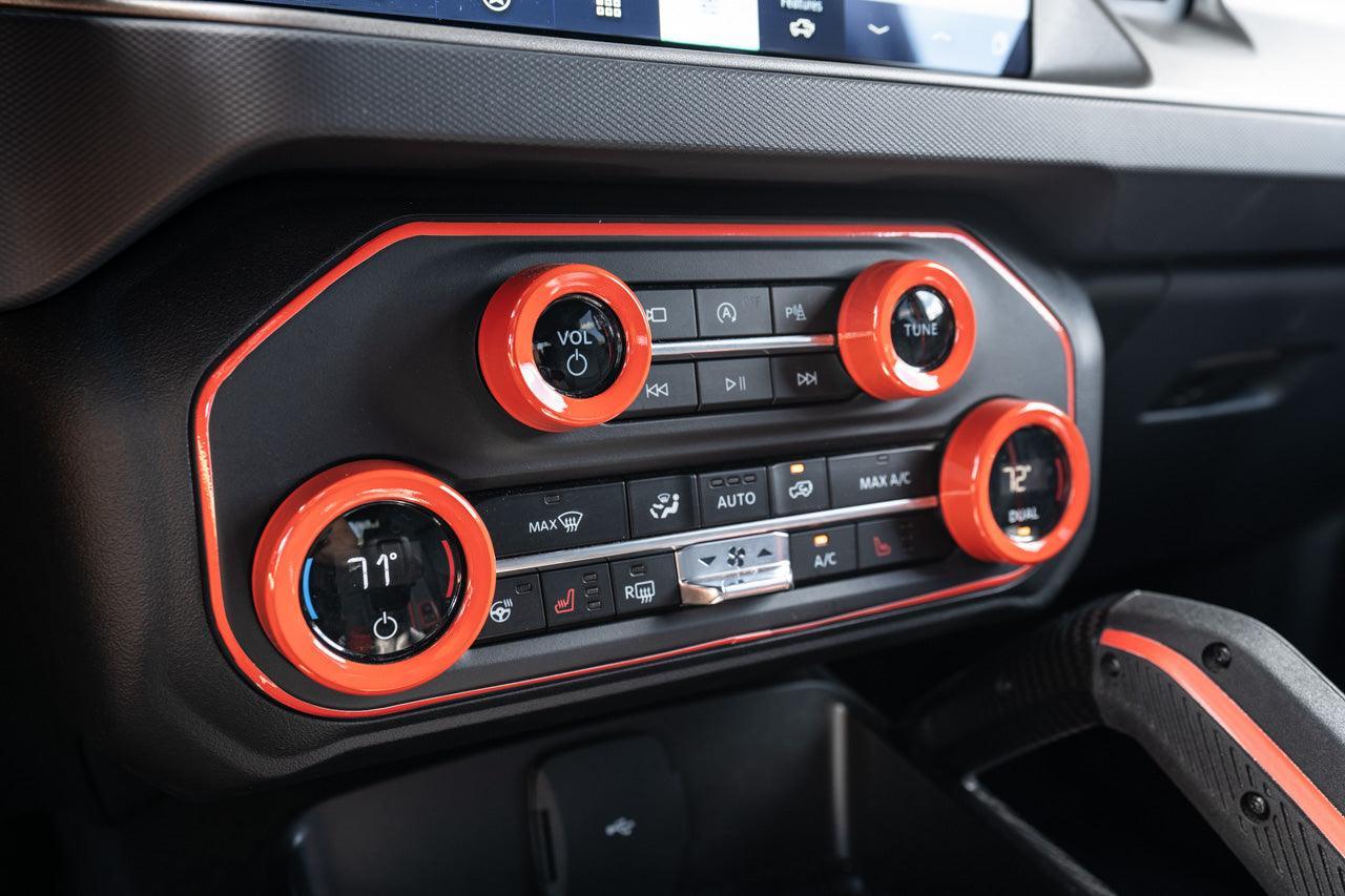 AC Controls Outline (Printed Series Vinyl) - 2021+ Bronco