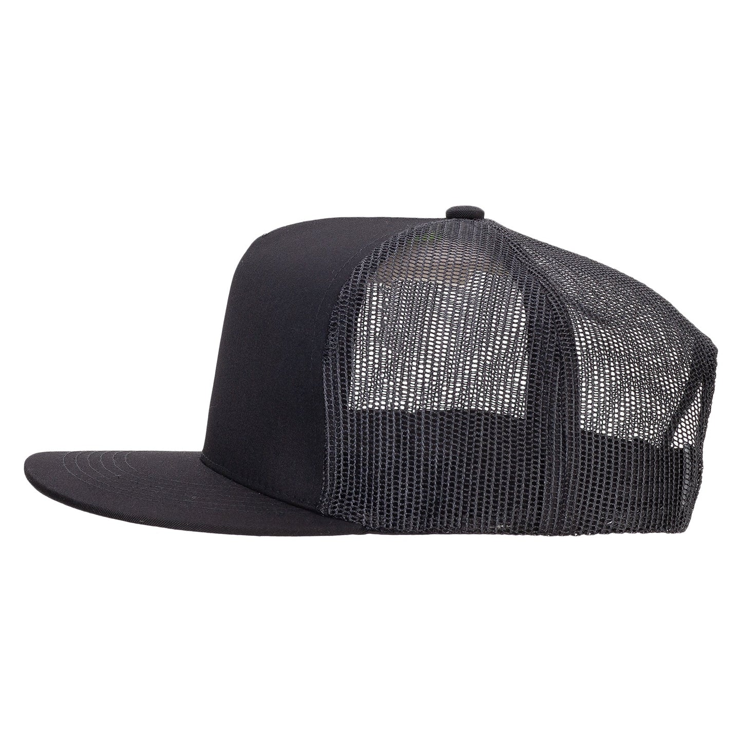 Big Size 5 Panels Mesh Flat Bill Snapback